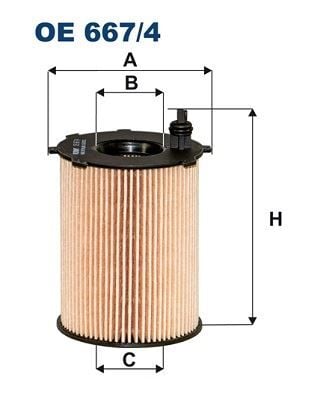 FILTRON OE667.4 YAG FILTRESI P208 P301 P308 P508 P2008 PARTNER TEPPE BERLINGO CELYSEE C3 C4 DS3 DS4 DS5 JUMPY 1.6HDI EURO 6 CROSSLAND X GRANDLAND X B16DTH - Görsel 1