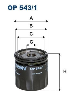 FILTRON OP543.1 YAG FILTRESI TRANSIT V348-V347-V363-V362 06>14 2.2-2.4 TDCI BOXER JUMPER III BOXER JUMPER DUCATO 2.2HDI 06>2.2HDI OP 540/2 - Görsel 1