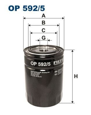 FILTRON OP592.5 YAĞ FİLTRESİ DUCATO II 02>06 BOXER II 02>06 JUMPER II 02>06 DAILY 02>06 2.3 JTD 2.8 JTD - Görsel 1