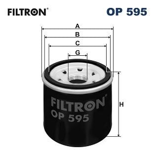 FILTRON OP595 YAĞ FİLTRESİ RENAULT MEGANE III 09> MEGANE IV 16> DACIA DUSTER 15> 1.6SCe H4M CAPTUR II 22> 1.6E-TE CH - Görsel 1