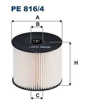 FILTRON PE816.4 YAKIT FİLTRESİ PARTNER-BERLINGO-206-307-406-807-C5-C8-JUMPY-XANTIA-XSARA-SCUDO-EXPERT 2.0HDI - Görsel 1