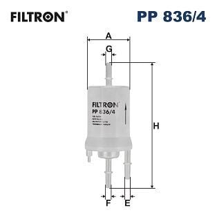 FILTRON PP6004 YAKIT FİLTRESİ GOLF V-JETTA III-POLO IV-CADDY III-FABIA II-OCTAVIA II-A3-IBIZA IV-1.4-1.6 16V 4 BAR PP836.4 - Görsel 1