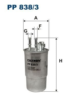 FILTRON PP838.3 YAKIT FİLTRESİ MONDEO 2.0 TDDI 11/00-08/01 - Görsel 1