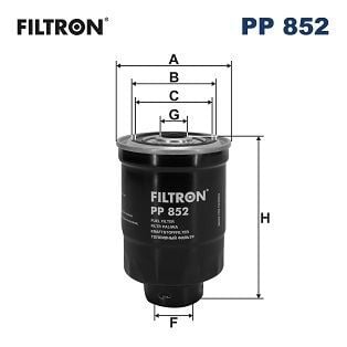 FILTRON PP852 YAKIT FİLTRESİ OPEL CAMPO 2.5 D 76HP 90-94 - Görsel 1
