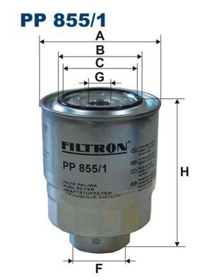 FILTRON PP855.1 YAKIT FİLTRESİ CIVIC 2.2 CTDi HB 05-11 CRV 2.2CTDI 07-09 ACCORD 2.2CTDI 04-08 FRV 2.2CTDI 05- - Görsel 1