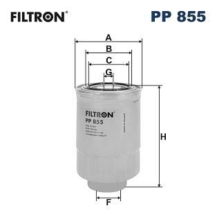 FILTRON PP855 MAZOT FILTRESI MAZDA B2500 BT50 D 06>10 RANGER D 99>10 L200 2.5 DI 07>15 TOYOTA HILUX- PİCKUP COROLL A 1.8-2.0 DZL-CARINA II-HIACE II 2.4 D / SUBARU FORESTER IMPREZA LEGACY OUTBACK XV - Görsel 1
