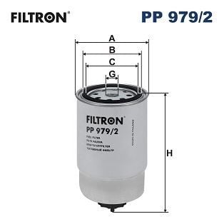 FILTRON PP979.2 YAKIT FİLTRESİ KIA SPORTAGE 2.0L D4EA 04-10 / CEED 1.4L 1.6L CRDi 12-> / CERATO 1.5L 05-> / HYUNDAI İ20 1.4L CRDİ 15-> / TUCSON D4EA 04-10 / İ10 1.1L D3FA 08-> / SANTA FE 01-06 - Görsel 1