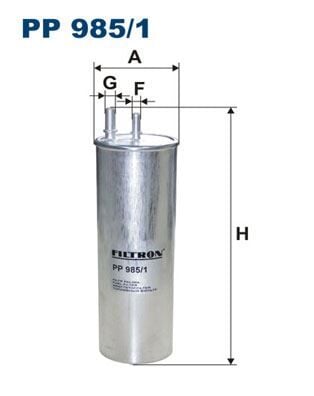 FILTRON PP985.1 YAKIT FİLTRESİ VW T5 2.5TDİ 03-09 - Görsel 1