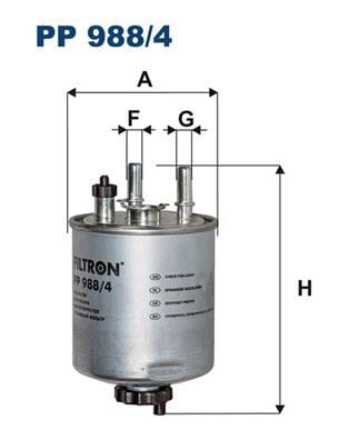 FILTRON PP988.4 MAZOT FILTRESI KANGOO 08> LAGUNA III 07>15 LATITUDE 10> 1.5dCI 2.0dCI - Görsel 1