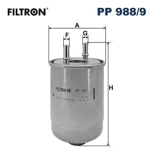 FILTRON PP988.9 YAKIT FİLTRESİ RENAULT MEGANE III 09>15 SC NIC III 09>16 1.5dCi - Görsel 1