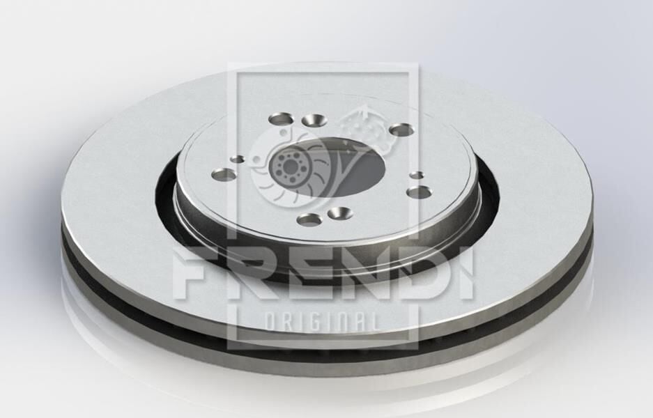 FRENDI 15443 ÖN FREN DİSKİ HAVA KANALLI HONDA CR-V 2.0L R20A2 RE5 06-12 / 2.2L N22A CTDi RE6 dizel 06-> / 1.6L N16A2 RE6 İ-DTEC dizel 4x2 13-> 293 çap x 5 bijon - Takım disk fiyatıdır - Görsel 1