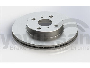 FRENDI 34084 ÖN FREN DİSKİ HAVA KANALLI TOYOTA COROLLA 1.6L 4A-FE enjeksiyonlu AE101 AE111 92-00 255 çap x 4 bijon - Takım disk fiyatıdır - Görsel 1
