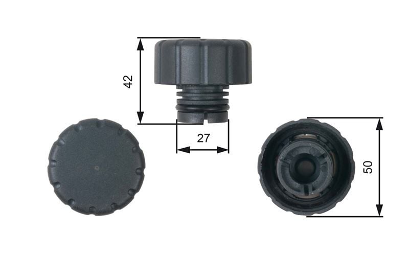 GATES RC244 RADYATOR YEDEK SU DEPO KAPAGI MERCEDES W168 W169 W245 W414 - Görsel 1