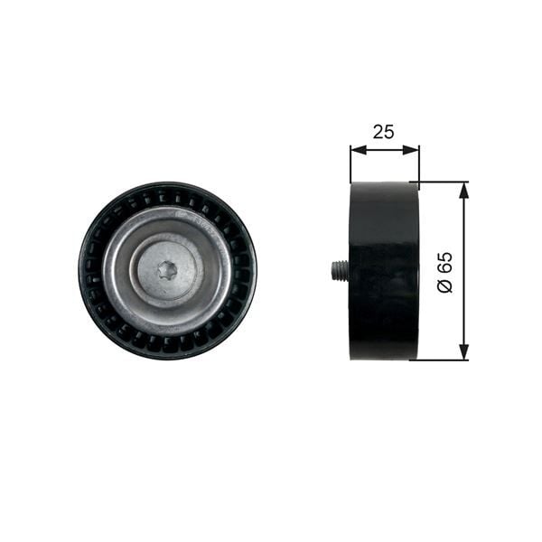 GATES T36432 KAYIS GERGI RULMANI MERCEDES C218 W212 S212 W221 W222 W166 - Görsel 1