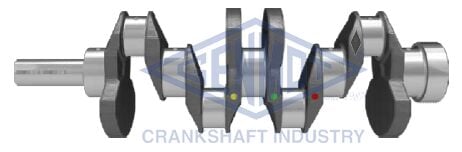 GENMOT 1295-1 KRANK MİLİ HYUNDAI H100. STAREX 2.5L D4BH TC TCI 04-12 / GALLOPER 99-03 / KIA BONGO. K2500 TCI 03-> / MITSUBISHI L200 2.5L 4D56 K64T K74T 96-07 / L300 2.5L 4D56 P15V 86-06 DÖVME ÇELİK - Görsel 1