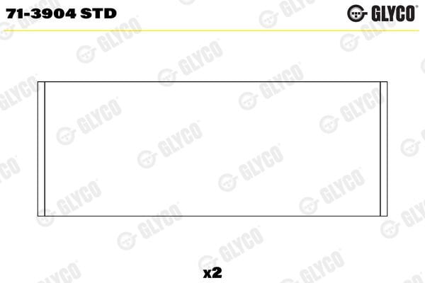 GLYCO 713904 STD KOL YATAK STD AJM ANU ATD ATJ BJB BLS BKC BMT BRU BST BXE CAYA CAYB CLNA 2 ADET BIR SILINDIR ICIN - Görsel 1
