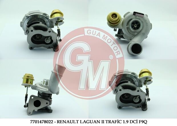 GUA 40416 TURBO ŞARJ RENAULT LAGUAN II TRAFİC II MASTER II1.9 DCİ F9Q - Görsel 1