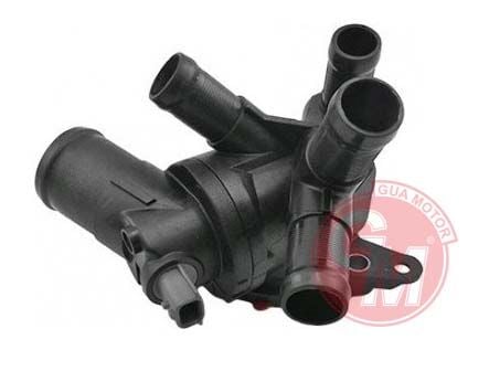 GUA 41806 TERMOSTAT 95 C KOMPLE RENAULT CLIO IV 12> CAPTUR 13>MEGANE IV 15> DACIA DUSTER 13> DOKKER 12> NISSAN QASHQAI II J11 15> 1.2 TCe H5F - Görsel 1