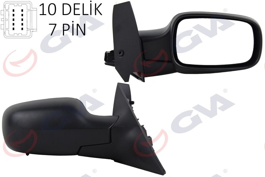 GVA 1011220 DIŞ DİKİZ AYNASI SAĞ SCENIC 03-08 ELEKTRİKLİ ISITMALI SENSÖRLÜ KONVEKS 7 FİŞ VM-139EHPSR - Görsel 1