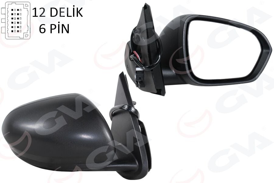 GVA 1019186 DIŞ DİKİZ AYNASI SAĞ ELEKTRİKLİ ISITMALI SENSÖRLÜ DACIA DUSTER 17-10 12H7P VM-6805EHSR - Görsel 1