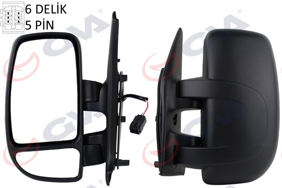GVA 1019241 DIŞ DİKİZ AYNASI SOL MASTER II 01> MOVANO 04> ELEKTRİKLİ ISITMALI KONVEKS 5 FİŞ VM-969EHL 5 FİŞ VM-969EHL - Görsel 1