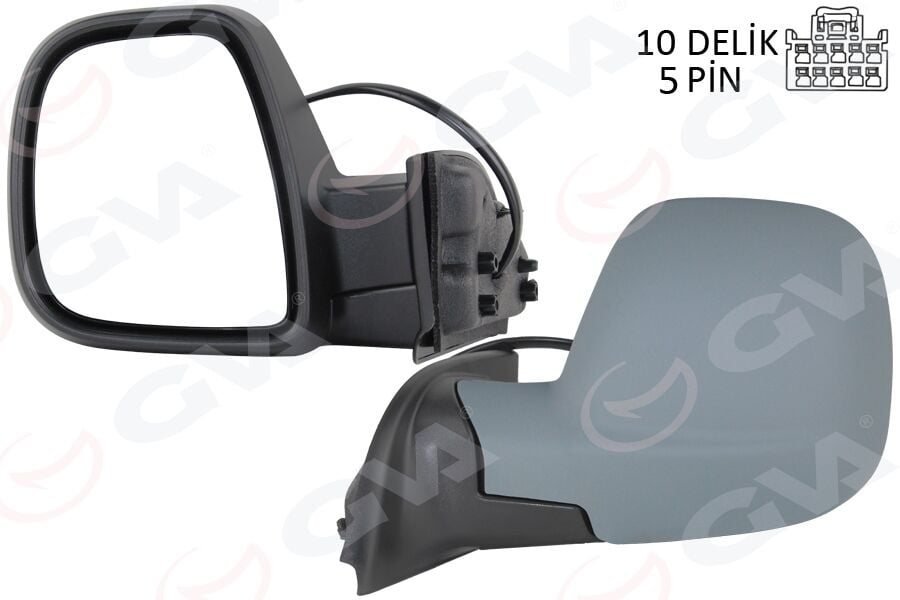 GVA 1029105 DIŞ DİKİZ AYNASI FIAT YENİ DOBLO COMBİ- CARG0 ELEKTRİKLİ ASTARLI REZİSTANSLI SOL 23- - Görsel 1