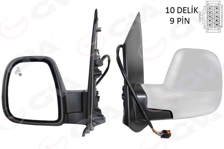 GVA 1043433 DIŞ DİKİZ AYNASI SOL OPEL VIVARO C-ZAFIRA LIFE 19> PEUGEOT EXPERT-TRAVELLER 16< CITROEN JUMPY-SPACET OURER 16> TOYOTA PROACE 16> ELEKTRİKLİ ASTARLI REZİSTANSLI OTOMATİK AÇMA KAPAMA KÖR NOKTA UYARILI - Görsel 1