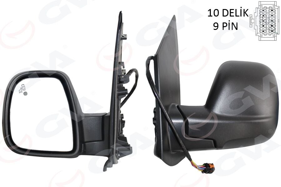 GVA 1043435 DIŞ DİKİZ AYNASI SOL OPEL VIVARO C-ZAFIRA LIFE 19> PEUGEOT EXPERT-TRAVELLER 16< CITROEN JUMPY-SPACET OURER 16> TOYOTA PROACE 16> ELEKTRİKLİ DESENLİ REZİSTANSLI OTOMATİK AÇMA KAPAMA KÖR NOKTA UYARILI - Görsel 1