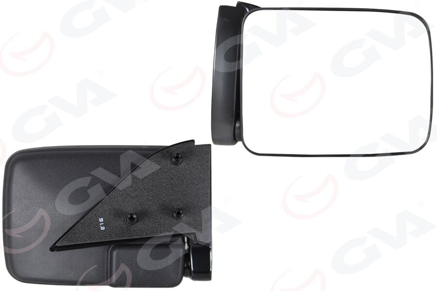 GVA 1091553 DIŞ DİKİZ AYNASI SOL MANUEL HYUNDAI H100 2.5L D4BA D4BB 4D55 4D56 PANELVAN 94-05 / MITSUBISHI L300 2.5L 4D56 8v P15V PANELVAN 90-05 - Görsel 1