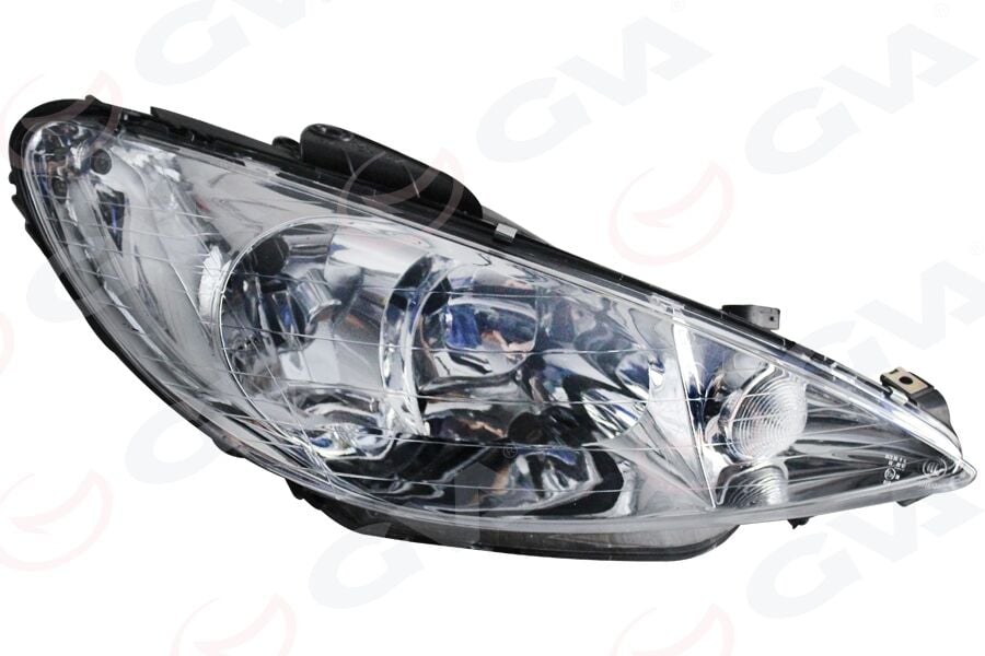 GVA 2043001 FAR SİNYAL SAĞ ŞEFFAF P206 03-10 ELEKTRİKLİ H7 H7 - Görsel 1