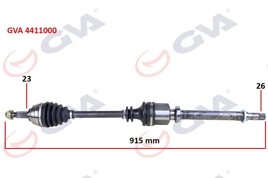 GVA 4411000 KOMPLE AKS SAĞ MEGANE II 1.4/1.6 16V-1.5 DCİ 02-08 915mm - Görsel 1