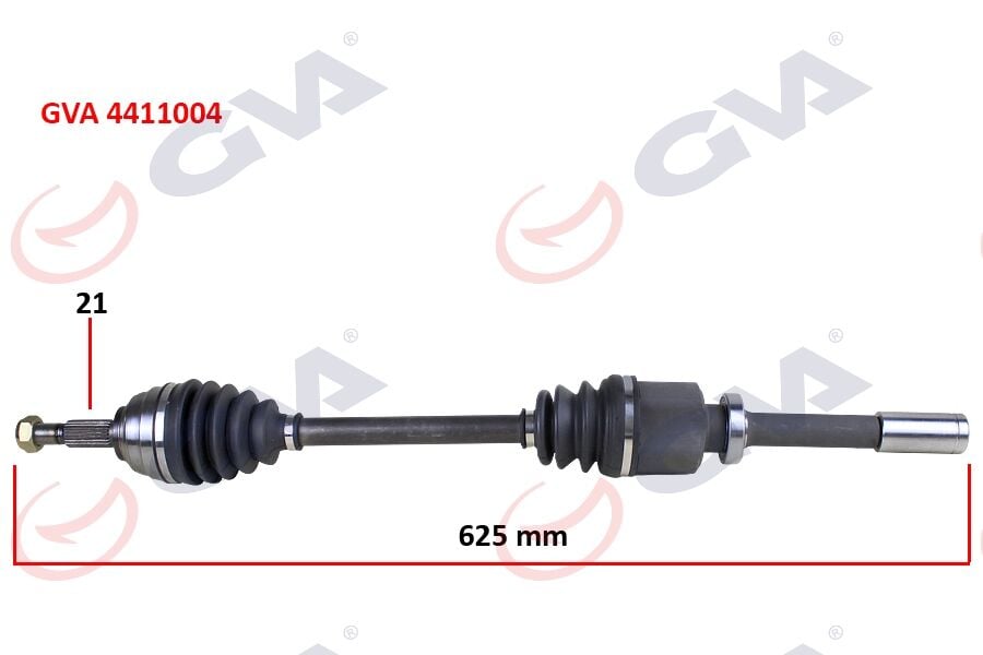 GVA 4411004 KOMPLE AKS SAĞ MEGANE II 1.6 16V 03-08 804mm AUTO. - Görsel 1