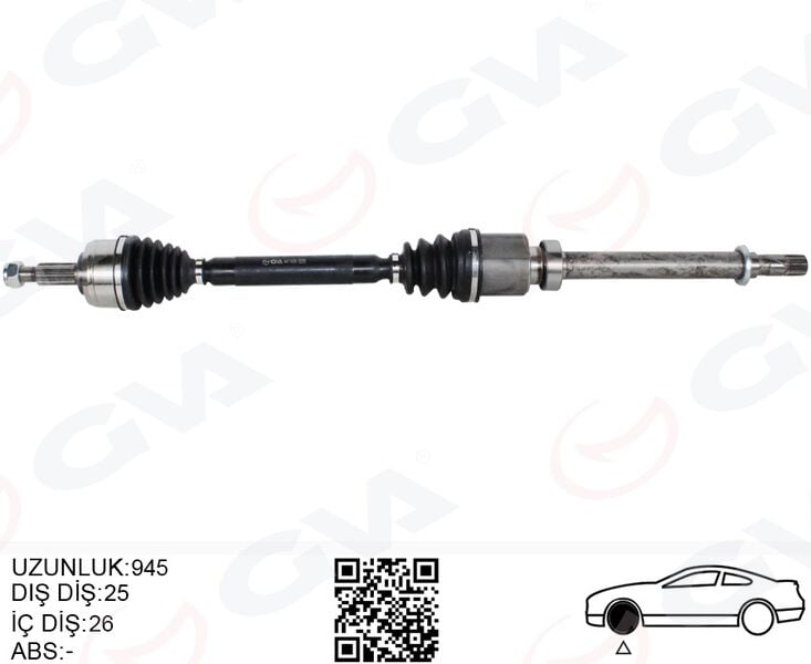 GVA 4411434 ÖN AKS SAĞ RENAULT MEGANE IV 1.3 Tce - 1.5 DCI EURO 6 M-T SNZ-TL4 16- - Görsel 1