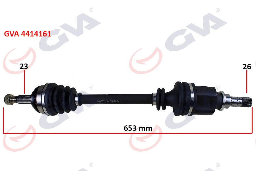 GVA 4414161 KOMPLE AKS SOL CLIO III 1.5 DCI 05- LOGAN 1.4-1.6-1.5 DCİ 07- 653mm - Görsel 1