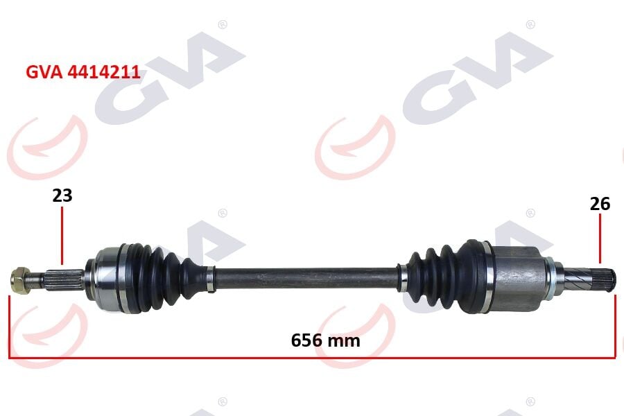 GVA 4414211 KOMPLE AKS SOL SYMBOL-THALIA/LOGAN II 1.5 DCI 12- ABS LI - Görsel 1