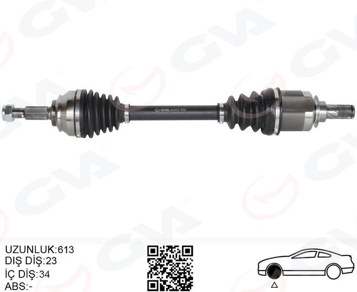 GVA 4414313 ÖN AKS SOL RENAULT CLIO IV 1.5 DCI A-T 12- - Görsel 1