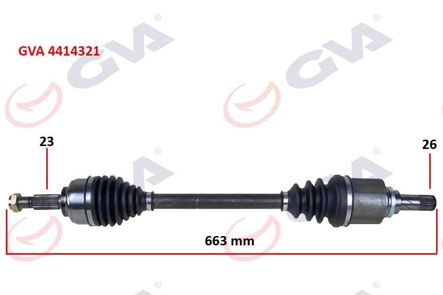 GVA 4414321 KOMPLE AKS SOL CLIO IV 1.5 DCI 12- 75-90HP - Görsel 1