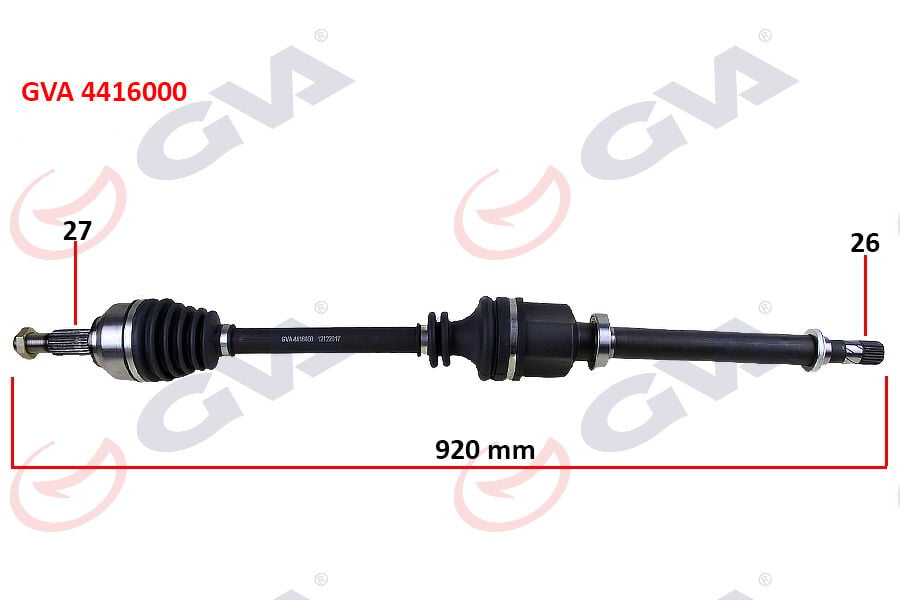 GVA 4416000 KOMPLE AKS SAĞ KANGOO III 08> 1.5dCi 921mm - Görsel 1