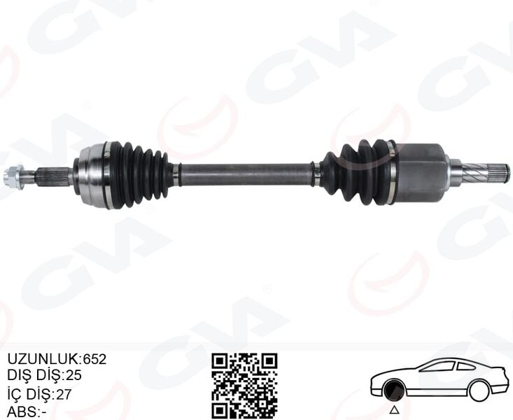 GVA 4419009 ON AKS SOL KOMPLE DACIA DUSTER 10> 1.5 dCi 4x4 6 ileri - Görsel 1