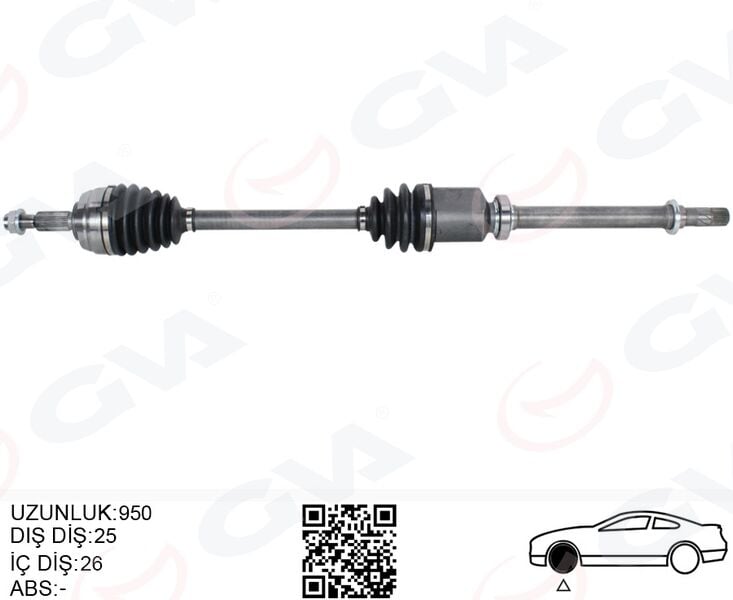 GVA 4419024 KOMPLE AKS SAĞ DUSTER 10- 1.5 DCI 1.6 16V 5 İLERİ 6 İLERİ - Görsel 1