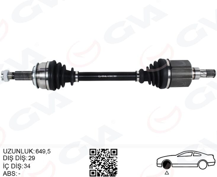 GVA 4419043 ÖN AKS SOL RENAULT KADJAR 1.5 DCI A-T 15- - Görsel 1