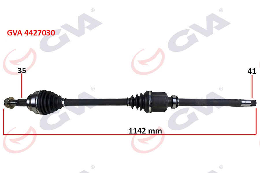 GVA 4427030 KOMPLE AKS SAĞ BOXER-JUMPER-DUCATO 2.2 MJTD-2.3 MJTD 06> 1142mm - Görsel 1