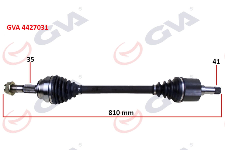 GVA 4427031 KOMPLE AKS SOL BOXER-JUMPER-DUCATO 2.2 MJTD-2.3 MJTD 06> 35x41x810mm - Görsel 1