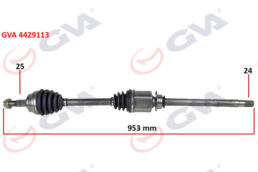 GVA 4429113 KOMPLE AKS SAĞ FIORINO 1.3 MTJ 07-13 953mm AKS LALE Lİ - Görsel 1