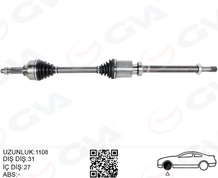 GVA 4432002 KOMPLE AKS ÖN SAĞ CUSTOM 17> 2.0 ECOBLUE AUTO AM - Görsel 1