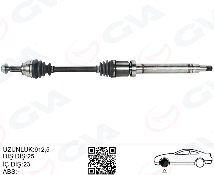 GVA 4433100 ÖN AKS KOMPLE SAĞ FORD COURIER 1.5 1.6 TCDI 14> 17 - Görsel 1