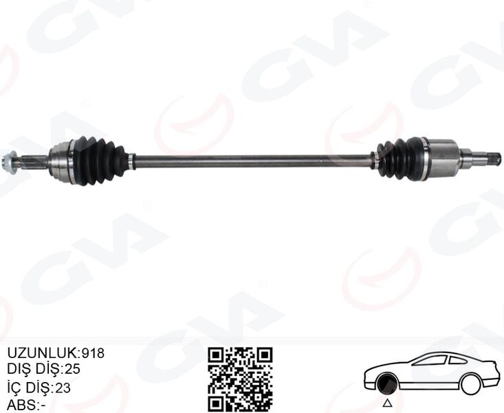 GVA 4433104 ÖN AKS KOMPLE SAĞ FORD YENI COURIER 17> 1.5-1.6 TDCI -1.0 ECOBOOST - Görsel 1