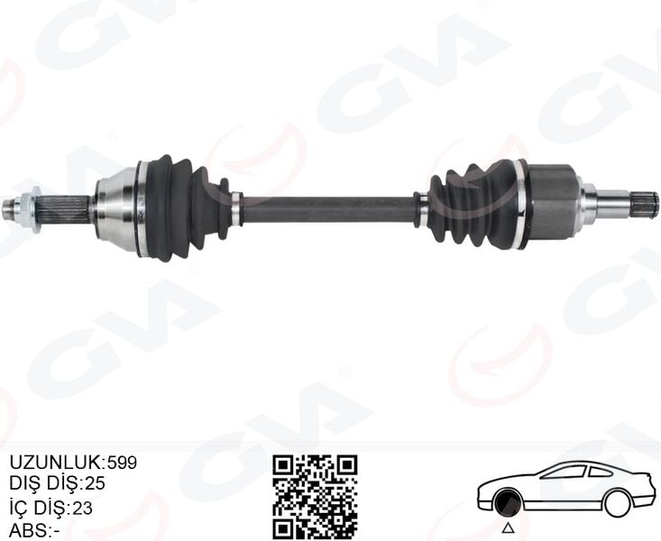 GVA 4435001 ÖN AKS KOMPLE SOL FORD ESCORT V / VI 1.6 HCS / 1.8 16V / 1.8D 90>95 - Görsel 1