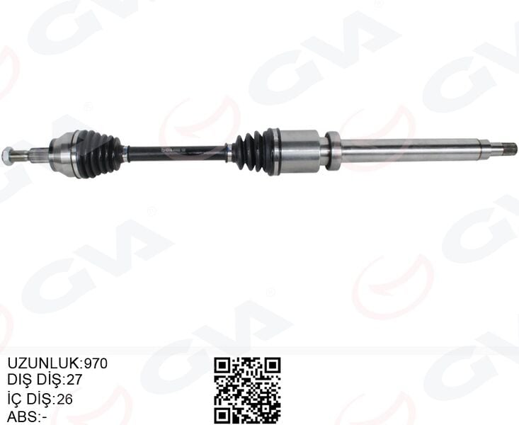 GVA 4435002 ON AKS KOMPLE SAG FOCUS III 11 >17 C MAX 10 >17 1.0 ECOBOOST -1.5-1.6TDCI - Görsel 1