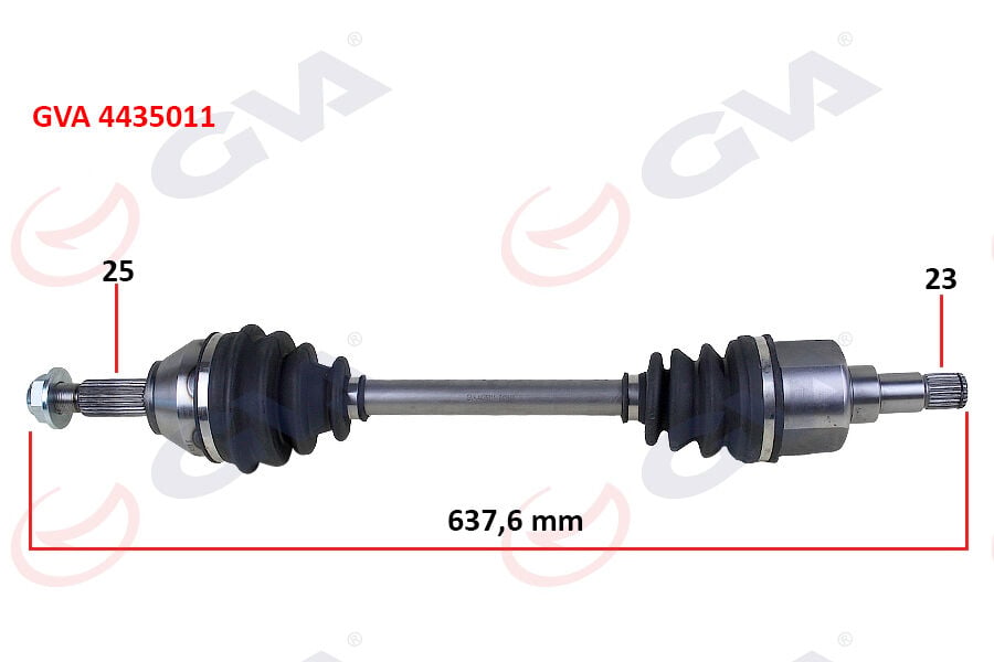 GVA 4435011 ÖN AKS KOMPLE SOL FORD FOCUS I 1.4 16V-1.6 16V-1.8 16V-1.8TDCI 98>04 - Görsel 1